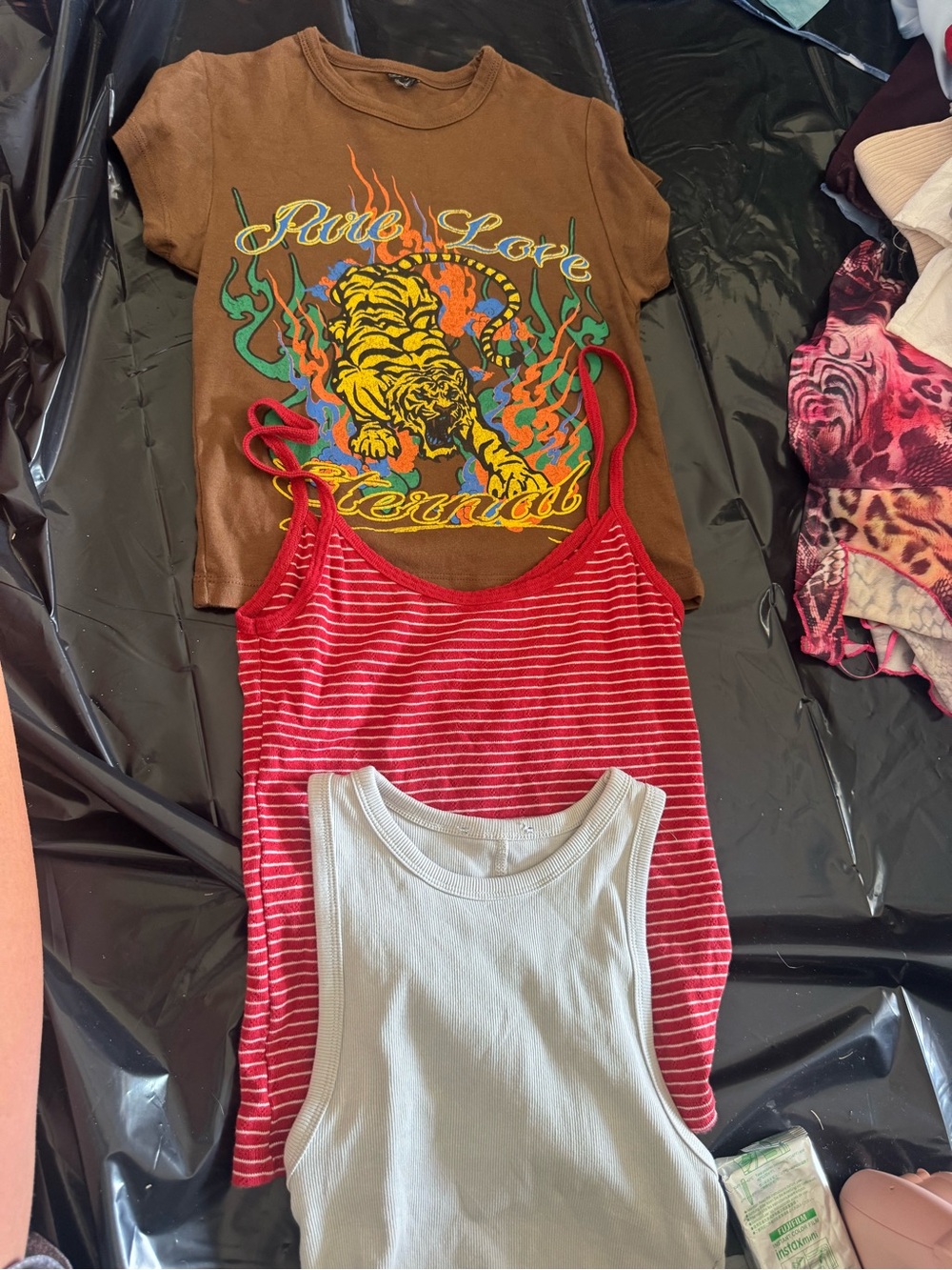 Unbranded Kids Red Striped Tank Top - Sleeveless Summer Layering